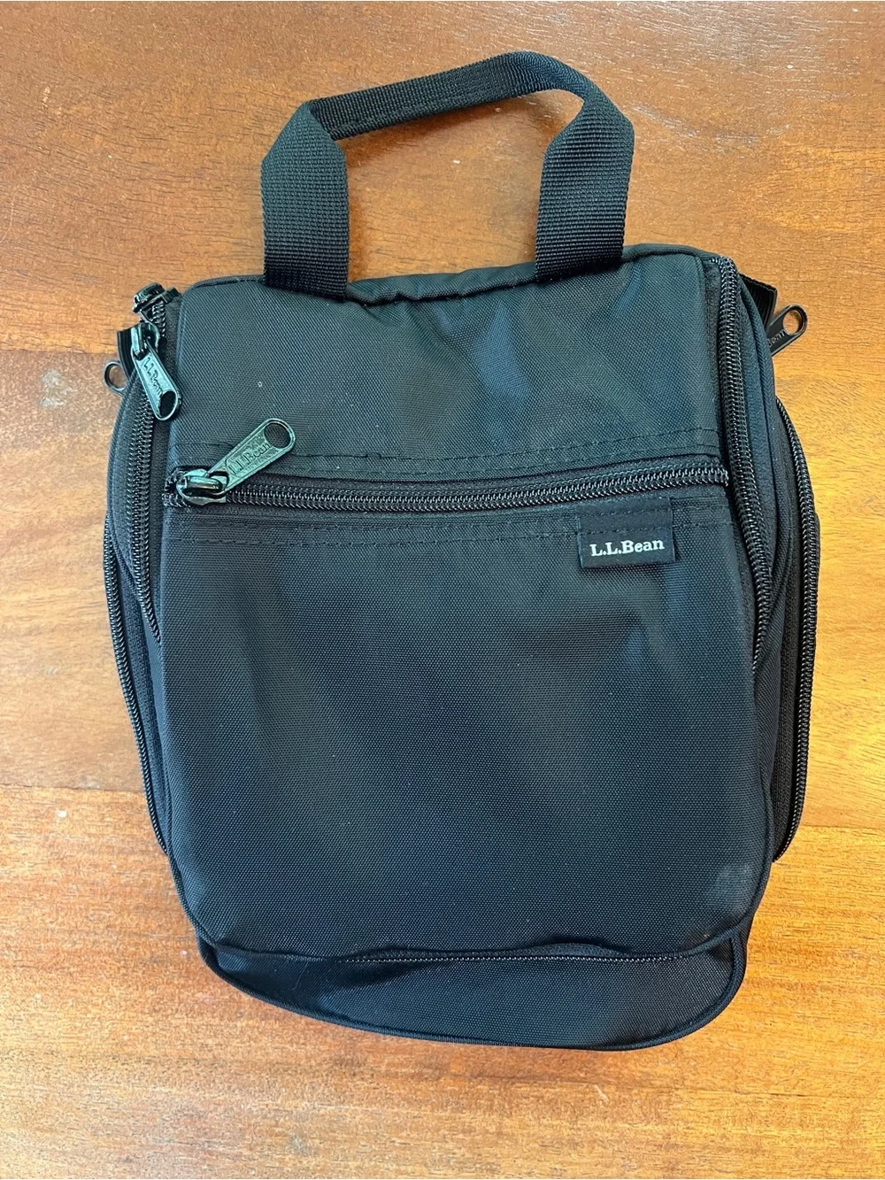 L.L.Bean Personal Organizer Toiletry Bag, Medium, Black